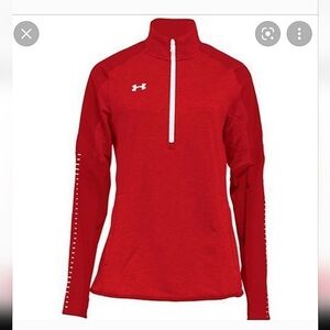 Under Armour Red ColdGear Zip-Up